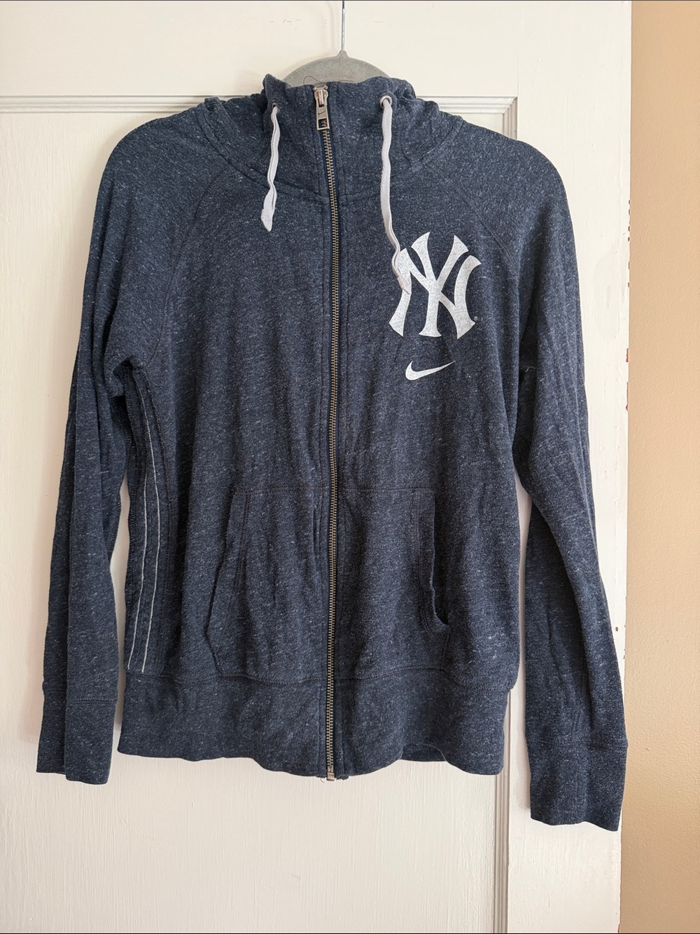 Nike Navy New York Yankees Full-Zip Bomber Hoodie